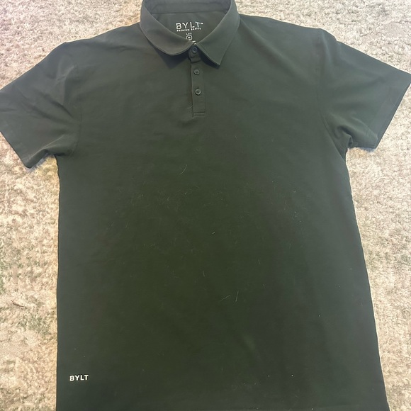 BYLT Basics | Lux Polo Shirt XL Forest Green Short Sleeve - Picture 8 of 12